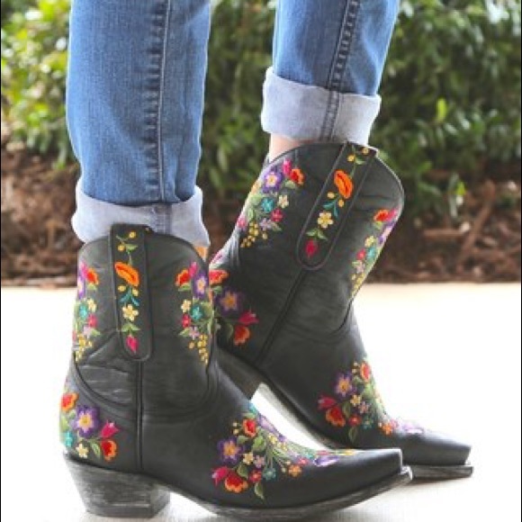 Old Gringo Shoes - Old Gringo Sora Vesuvio Black Embroidered Boots